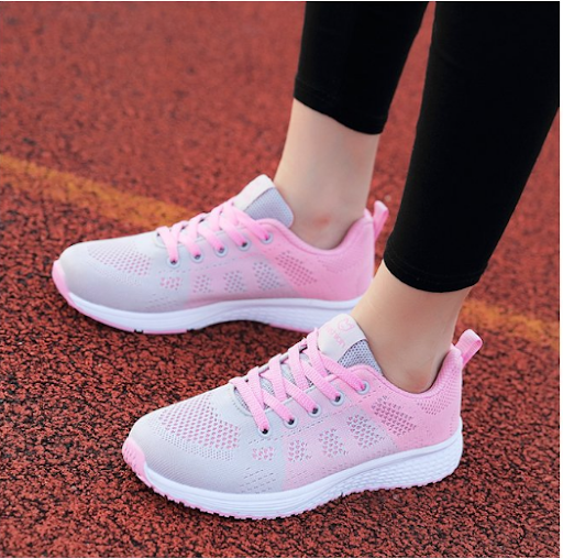 Title 6, Breathable Mesh Sports Shoes for Female Student...