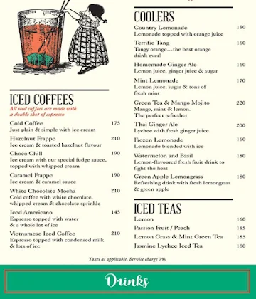 Grandmama's Cafe menu 