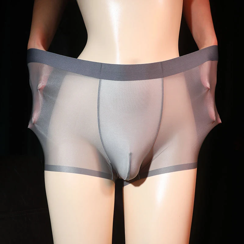 Men's Ultra-thin Transparent Boxer Ice Silk Underwear Experience ultimate comfort and breathability, perfect for everyda