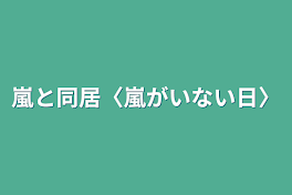 嵐と同居〈嵐がいない日〉