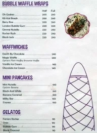 London Bubble Co. menu 3