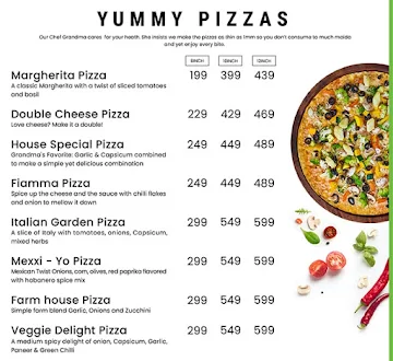 Juno's Pizza menu 