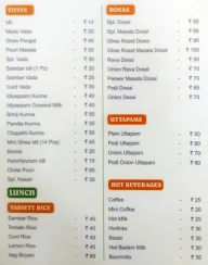 Hotel Parijatha menu 1