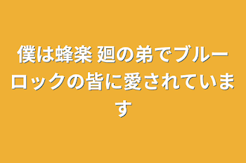 僕は蜂楽 廻の弟でブルーロックの皆に愛されています