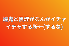 煌鬼と黒理がなんかイチャイチャする所←(するな)