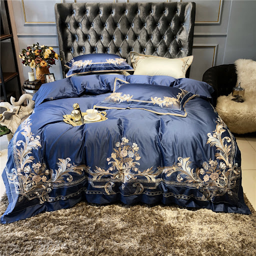 Title 1, Four-Piece Home Textile High-End Embroidery Bed...