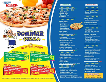 Domino's Pizza menu 