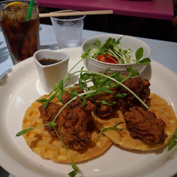 Fried chicken and waffles