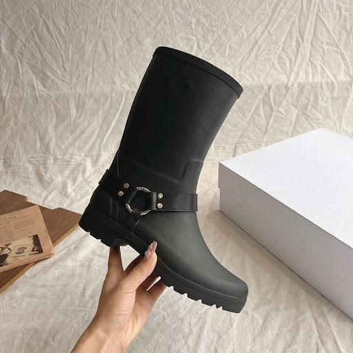 Title 22, Waterproof Below The Knee Buckle Knight Boots –...