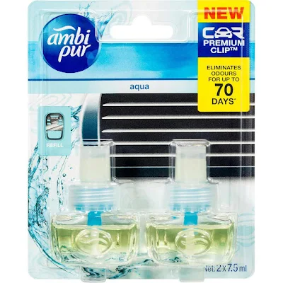 Ambi Pur Aqua Car Air Freshener Starter Kit (7.5 ml)