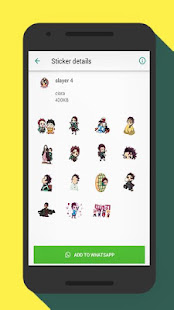 Cute Demon Slayer Anime Sticker For WastickerApps - náhled