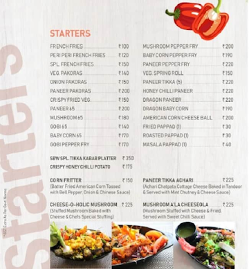 Sri Balaji Woodlands menu 