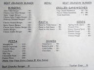 Crunchy Burger menu 1