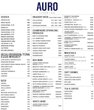 Auro Kitchen & Bar menu 1