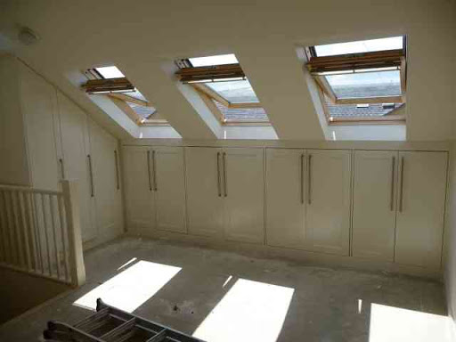 Wardrobes and storage in loft conversion