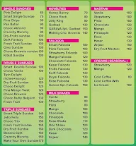Garwa Icecream menu 2