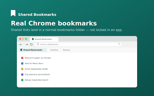 Shared Bookmarks screenshot 3