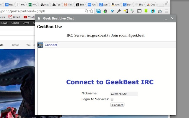 Geek Beat Chat chrome extension