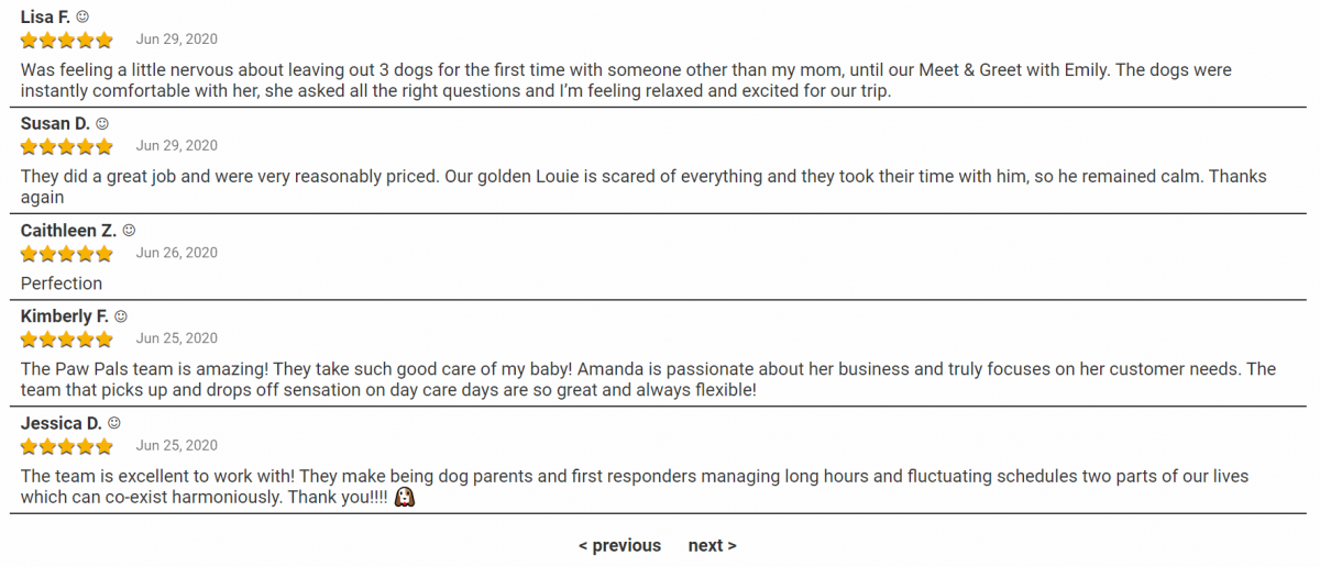 Pet Owner Customer Reviews for Reputation Management