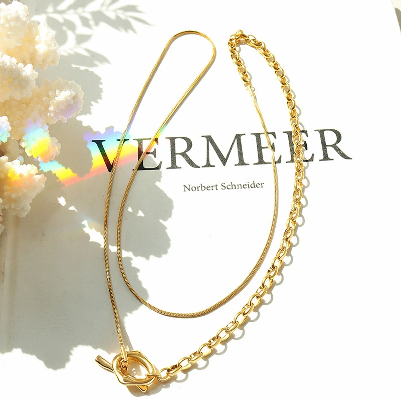 Title 3, Damesmode ketting met OT-gesp, verstelbare leng...