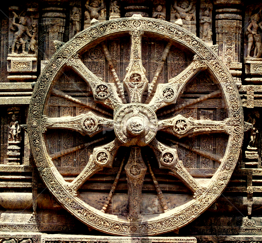 Chariot wheel of Konark temple by Amarjit Biswas - Buildings & Architecture Public & Historical ( sclupture, konark sun temple, wheel, orissa, world heritage site )