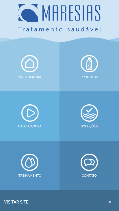 Android application PISCINA SAUDÁVEL screenshort