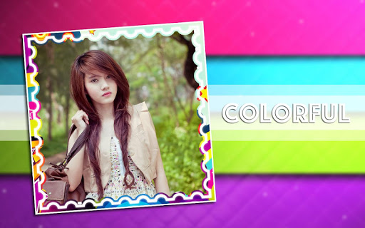 Colorful Photo Frame Collage