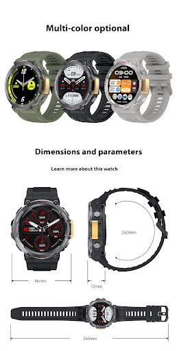 Title 18, Fully Fit HD Round Screen Smartwatch IP68 Water...