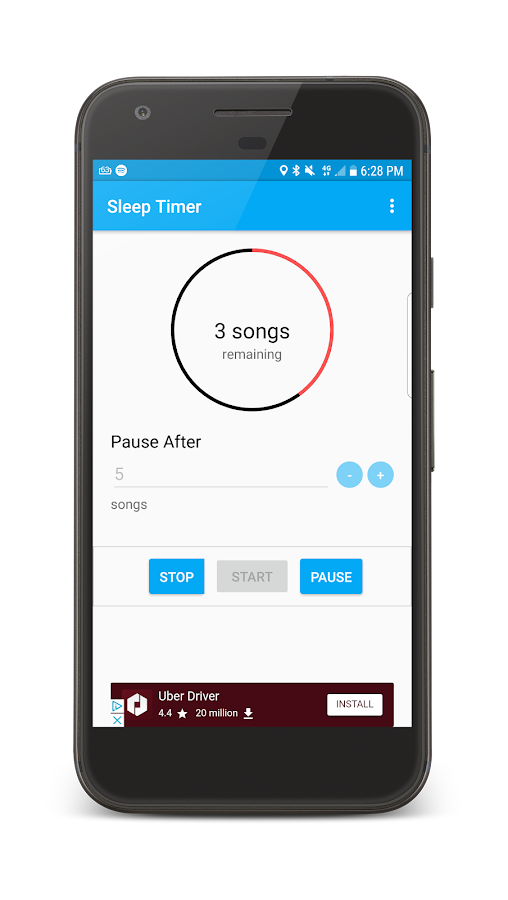    Advanced Sleep Timer: Stop Music by Tracking Songs- screenshot  