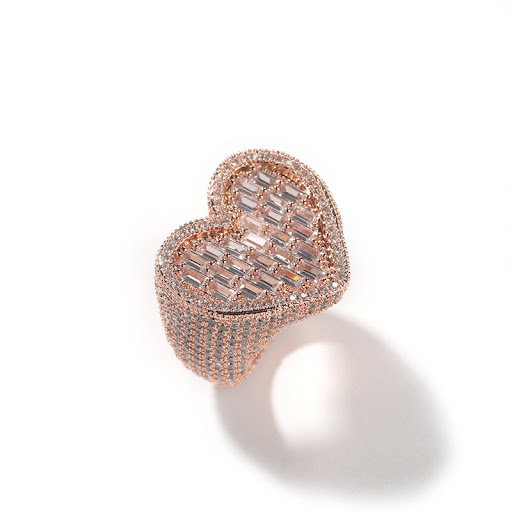 Title 6, T-square Love Ring, Hip-hop Personality, Copper...