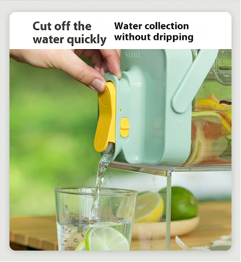 Title 9, Refrigerator Cold Water Bottle with Faucet, Lar...