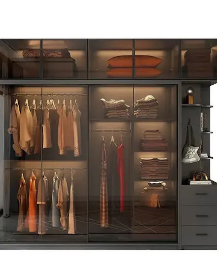 Cupboard Clothes Wardrobes Storage Organizer Open Closets... - 2