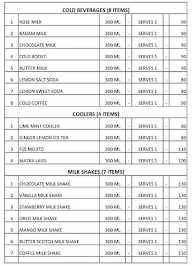 Chai Time menu 3