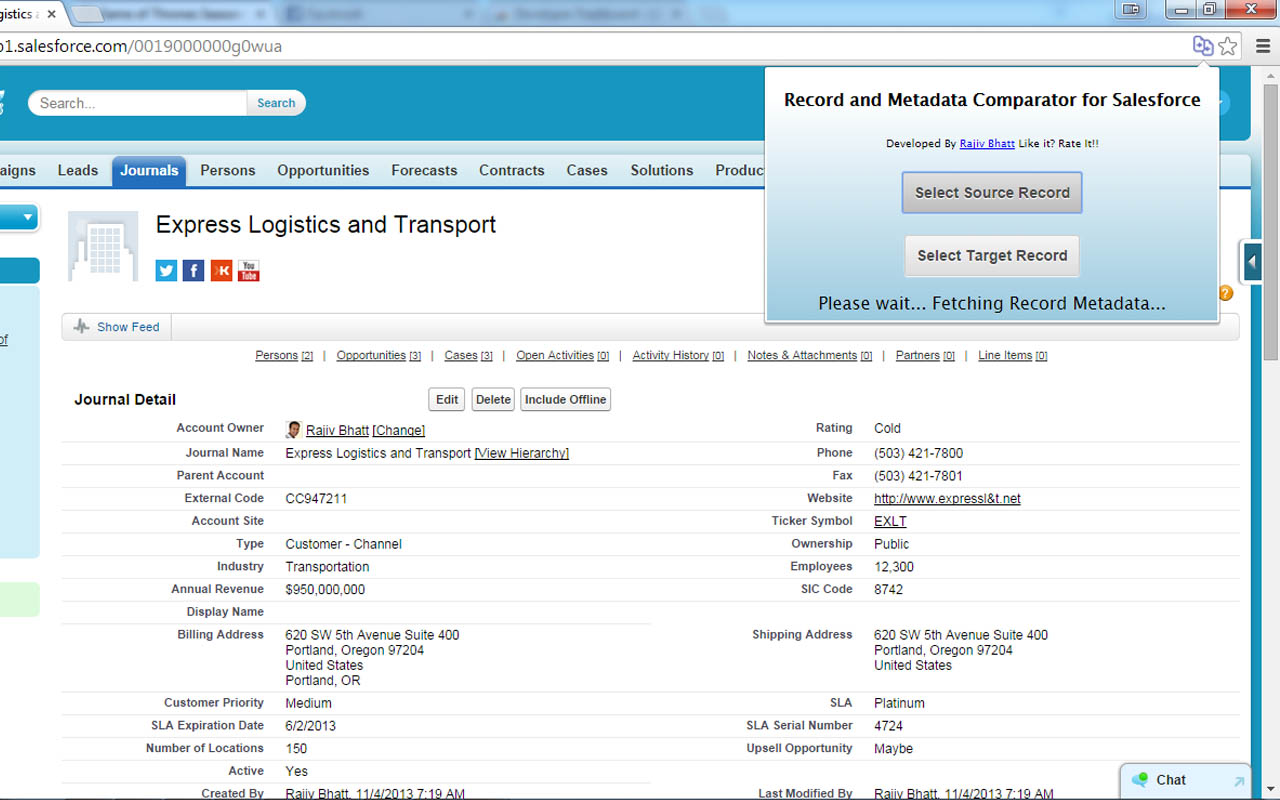 Record and Metadata Comparator for Salesforce Preview image 3