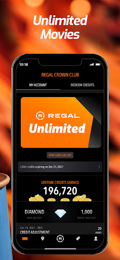 Screenshot Regal: Tickets and Showtimes