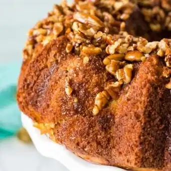 Gingerbread Bundt Cake with Cinnamon Pecan Swirl {Paleo, GF, DF} 