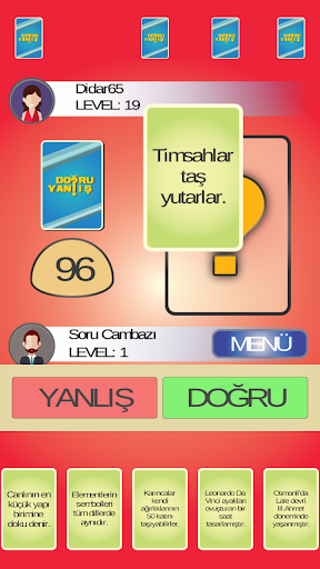 Doğru Yanlış  Soru Cambazı Online