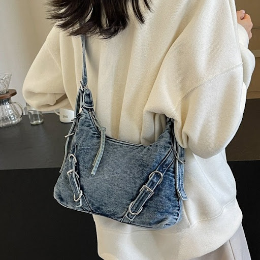 Title 6, Womens Denim Western Style Shoulder Messenger ...
