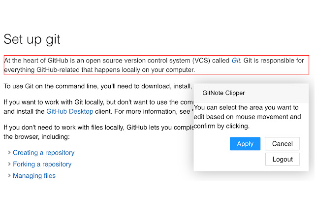 GitNote Clipper