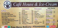 Cafe House & Ice Cream, Erandwane menu 3