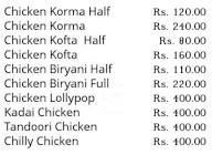 Aaram Biryani Dhaba menu 1