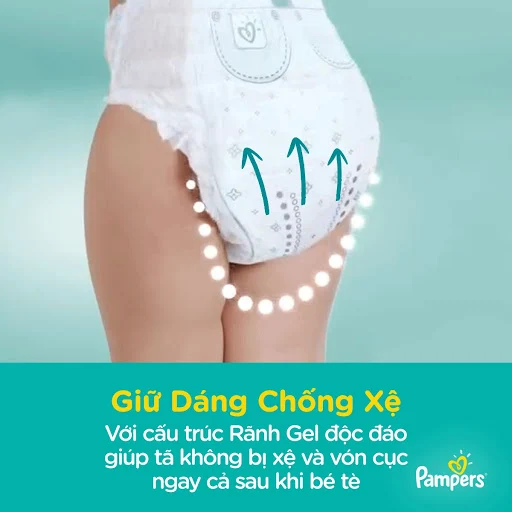 Tã bỉm quần Pampers giữ dáng gói cực đại XL62 bịch 62 miếng