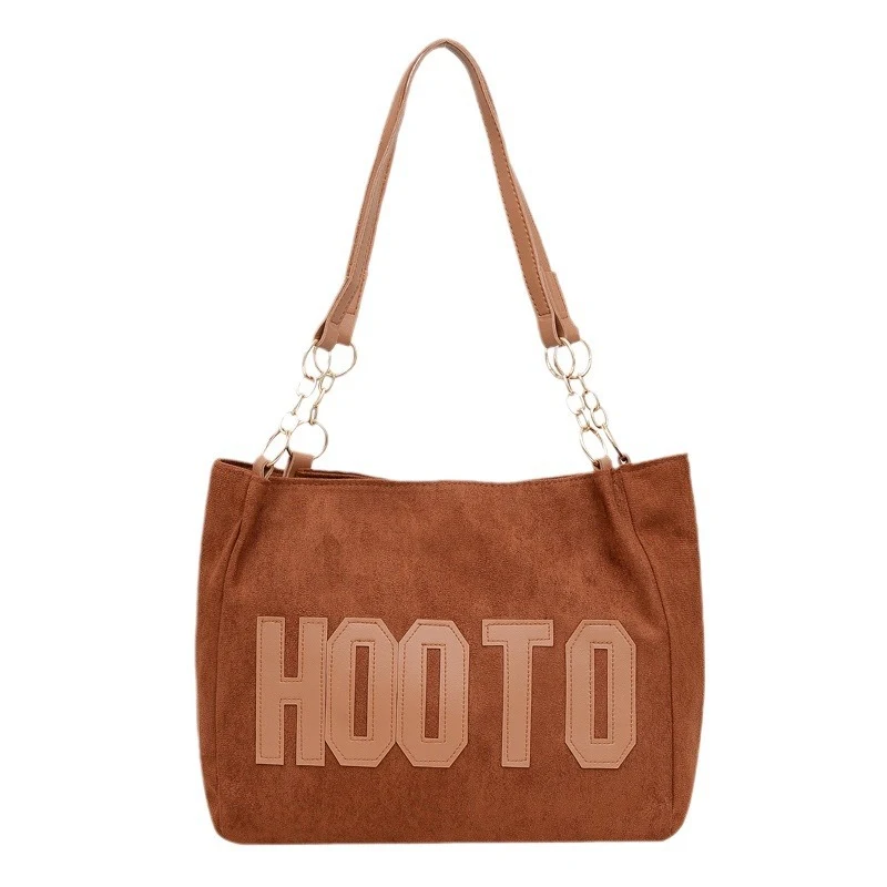 Sac à main femme simple avec impression de lettres, idéal pour le quotidien. Élégant, pratique et parfait pour transporter vos essentiels avec style et confort.