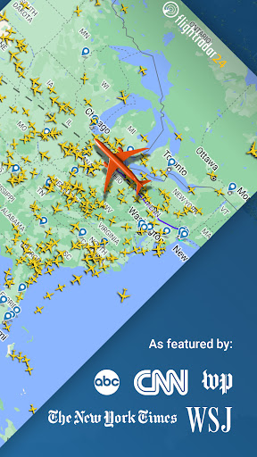 Screenshot Flightradar24 Flight Tracker