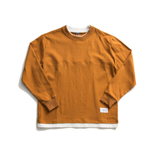 Title 4, Mens Fake Two Piece Sweater Casual Bottoming S...