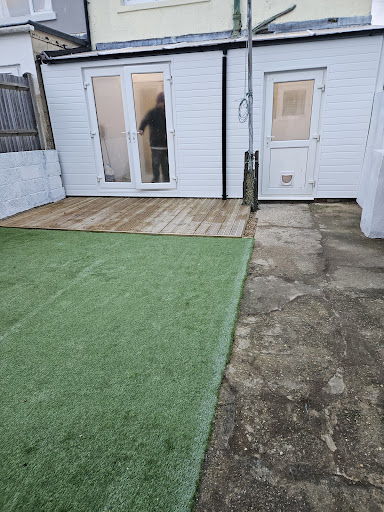 Final day of garden remodel in gosport