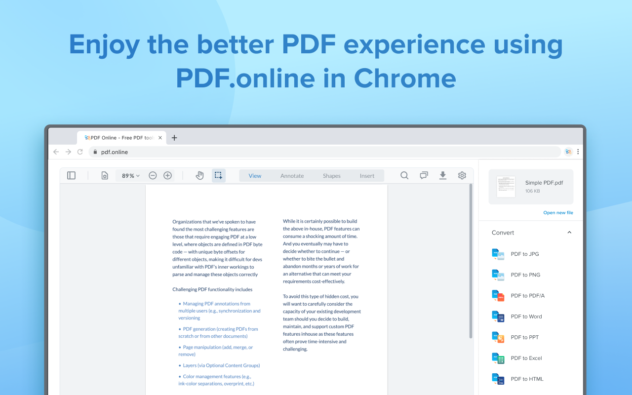 PDF.online | PDF Editor, Converter & Merger Preview image 3