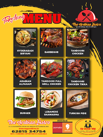 The Arabian Bistro menu 