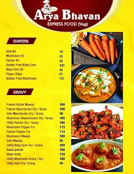 Parry's Arya Bhavan menu 2
