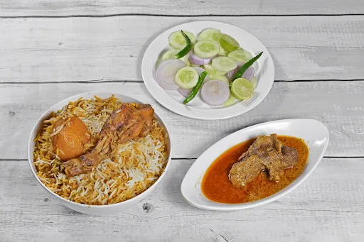 Special Chicken Biryani With Mutton Chaap And Salad Combo